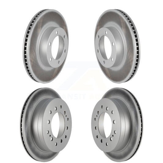 Coated Disc Brake Rotors Front Rear Kit For Toyota 4Runner Lexus GX470