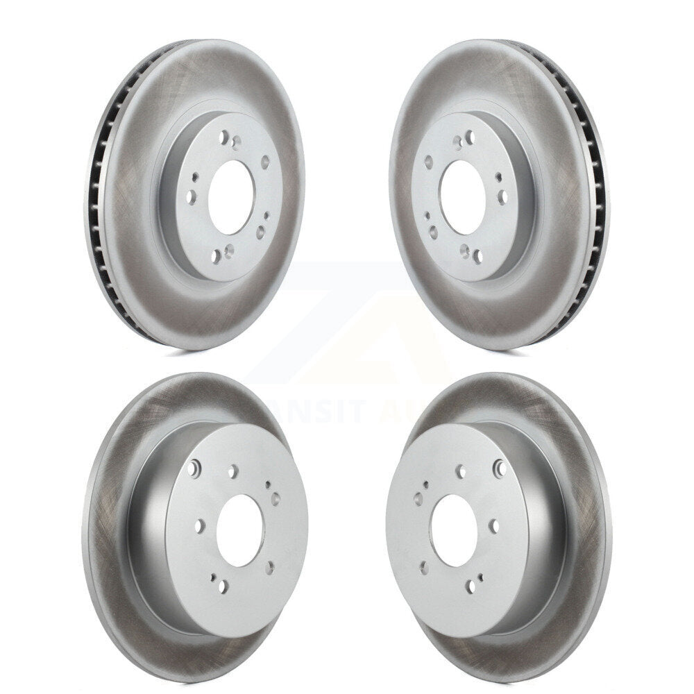 Coated Disc Brake Rotors Front Rear Kit For Mitsubishi Endeavor