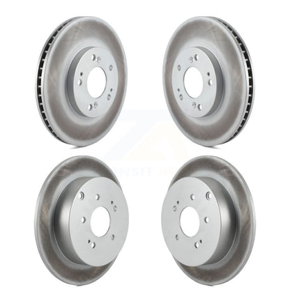 Coated Disc Brake Rotors Front Rear Kit For Mitsubishi Endeavor
