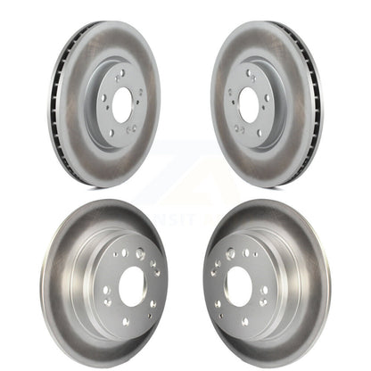 Coated Brake Rotors Front Rear Kit For 2004-2005 Acura TL Automatic transmission