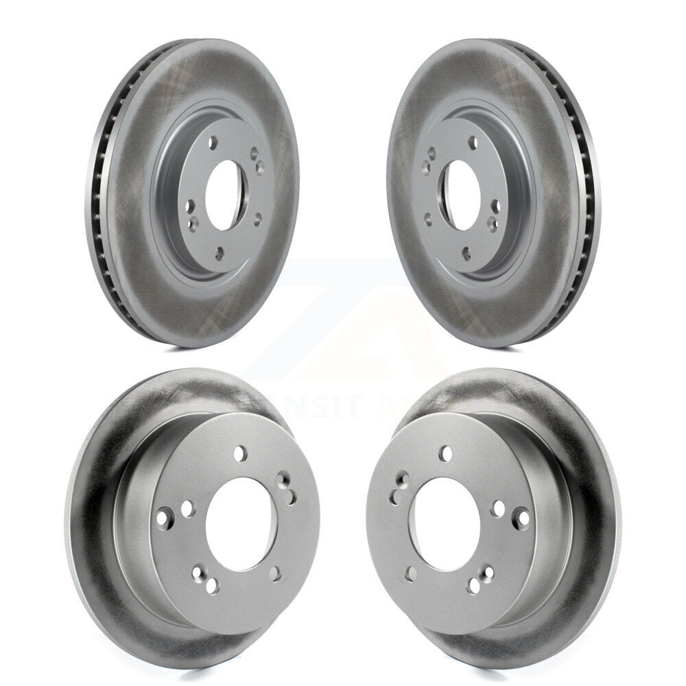 Coated Disc Brake Rotors Front Rear Kit For Hyundai XG350