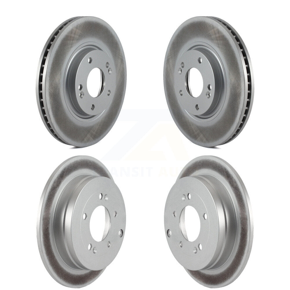 Coated Disc Brake Rotors Front Rear Kit For Hyundai Azera Kia Amanti