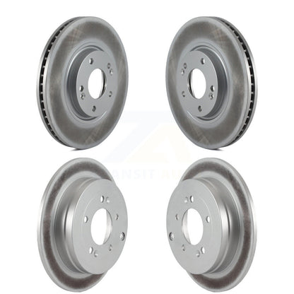 Coated Disc Brake Rotors Front Rear Kit For Hyundai Azera Kia Amanti