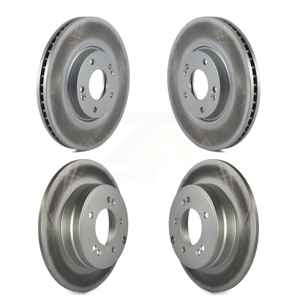 Coated Disc Brake Rotors Front Rear Kit For Hyundai Azera