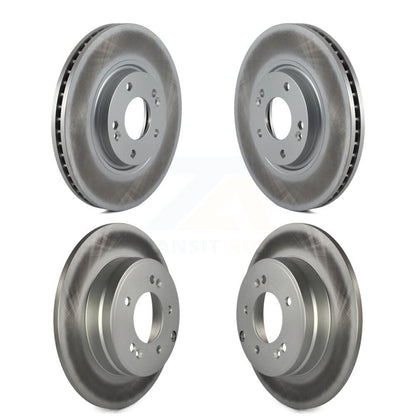 Coated Disc Brake Rotors Front Rear Kit For Hyundai Azera