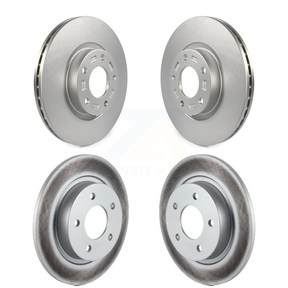 Coated Disc Brake Rotors Front Rear Kit For Mazda 3 Sport