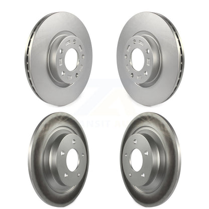 Coated Disc Brake Rotors Front Rear Kit For Mazda 5