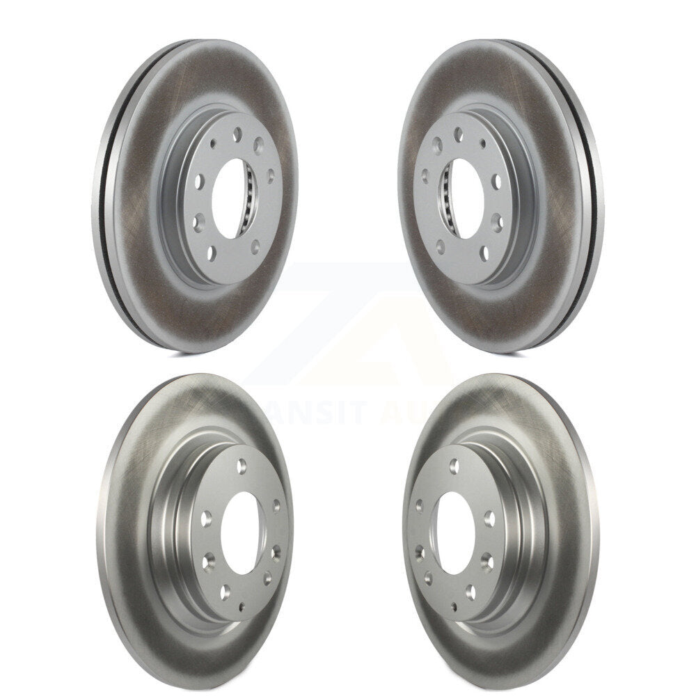Coated Disc Brake Rotors Front Rear Kit For 2003-2005 Mazda 6