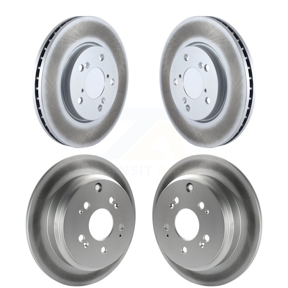 Coated Disc Brake Rotors Front Rear Kit For 2005-2010 Honda Odyssey