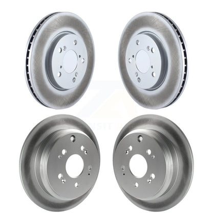 Coated Disc Brake Rotors Front Rear Kit For 2005-2010 Honda Odyssey