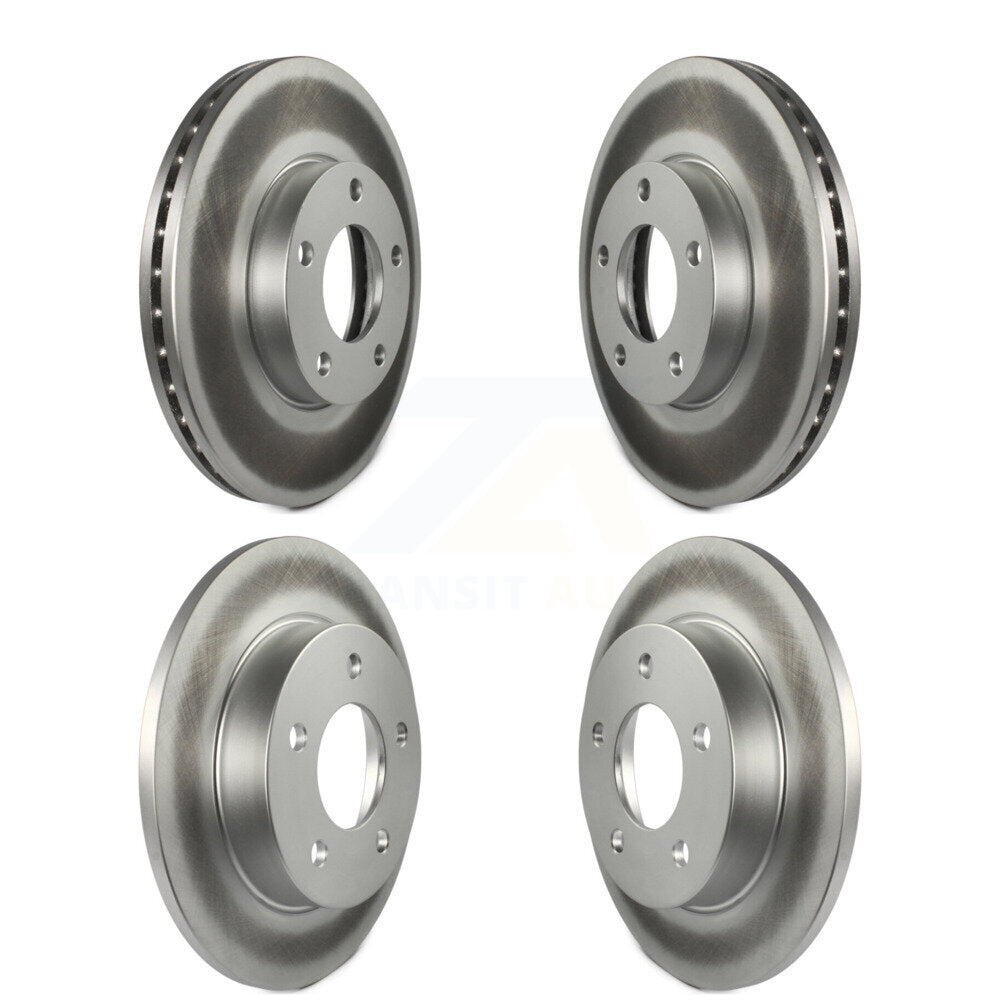 Coated Disc Brake Rotors Front Rear Kit For Mazda 3 Sport