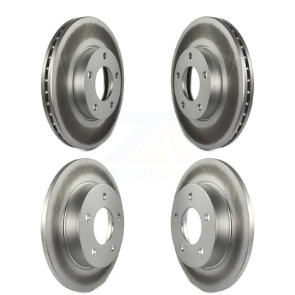 Coated Disc Brake Rotors Front Rear Kit For Mazda 3 Sport