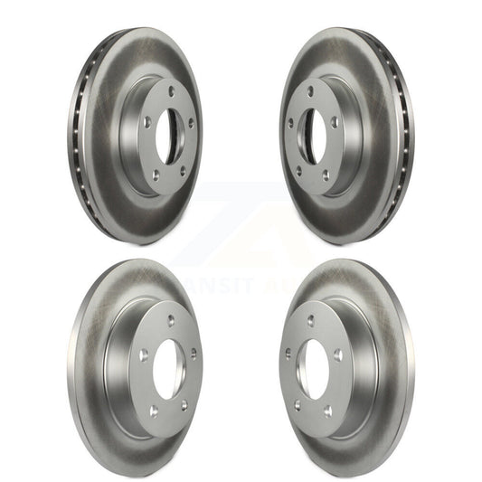 Coated Disc Brake Rotors Front Rear Kit For Mazda 3 Sport