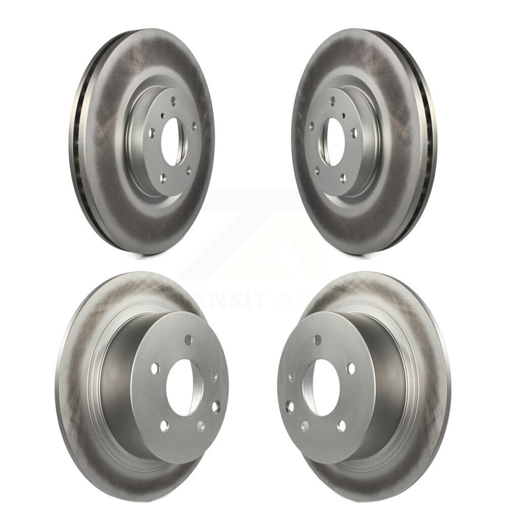 Coated Disc Brake Rotors Front Rear Kit For Nissan Altima Maxima