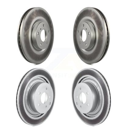 Coated Disc Brake Rotors Front Rear Kit For INFINITI G37 Nissan 370Z