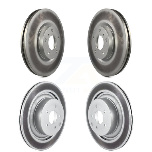 Coated Disc Brake Rotors Front Rear Kit For INFINITI G37 Nissan 370Z