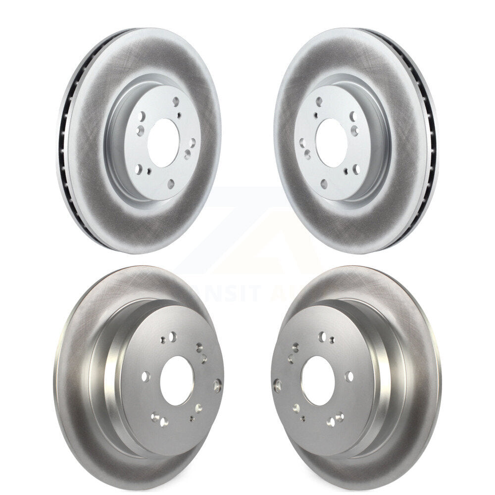 Coated Disc Brake Rotors Front Rear Kit For 2005-2006 Honda CR-V
