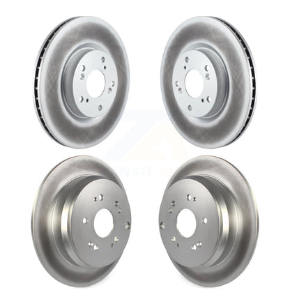 Coated Disc Brake Rotors Front Rear Kit For 2005-2006 Honda CR-V