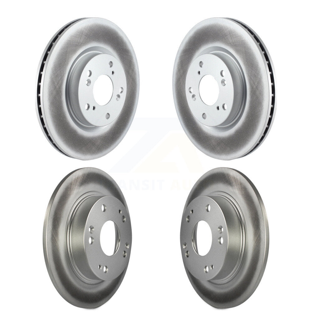 Coated Disc Brake Rotors Front Rear Kit For Honda Civic Acura CSX ILX
