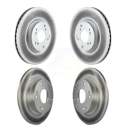 Coated Disc Brake Rotors Front Rear Kit For Honda Civic Acura CSX ILX