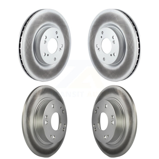 Coated Disc Brake Rotors Front Rear Kit For Honda Civic Acura CSX ILX