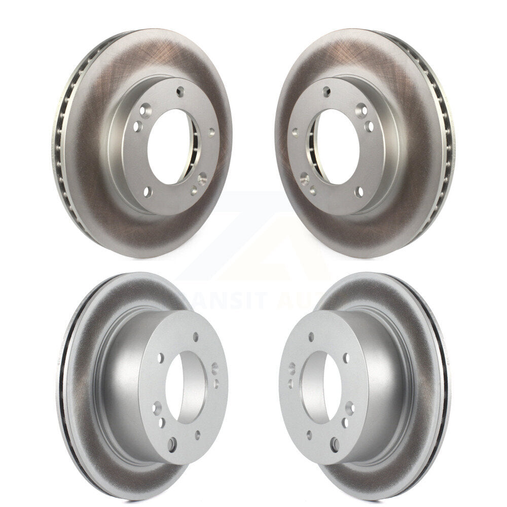 Coated Disc Brake Rotors Front Rear Kit For 2003-2006 Kia Sorento