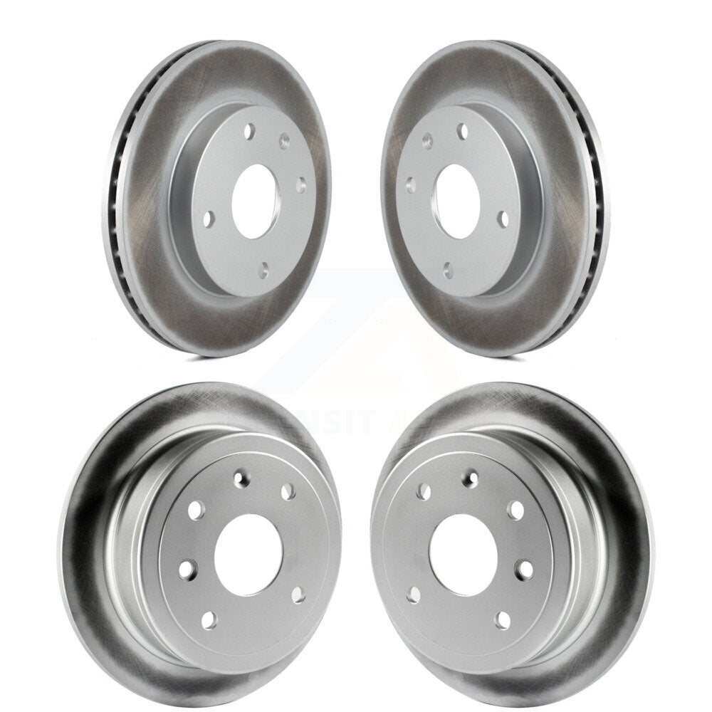 Coated Disc Brake Rotors Front Rear Kit For Chevrolet Optra Suzuki Forenza Reno