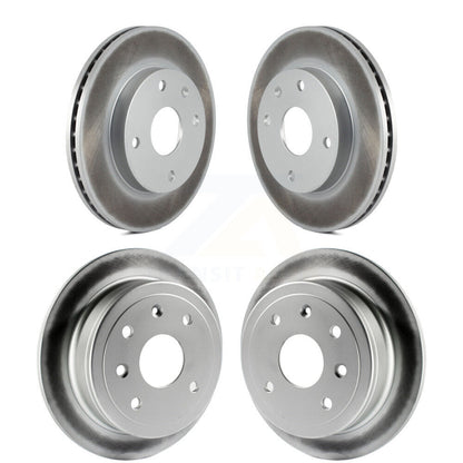 Coated Disc Brake Rotors Front Rear Kit For Chevrolet Optra Suzuki Forenza Reno