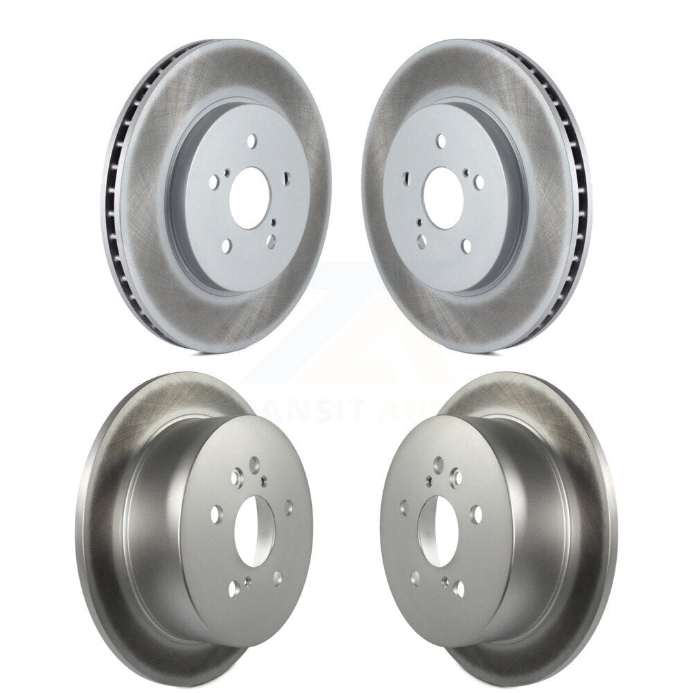 Coated Brake Rotor Front Rear Kit For Lexus RX350 RX330 Toyota Highlander RX400h