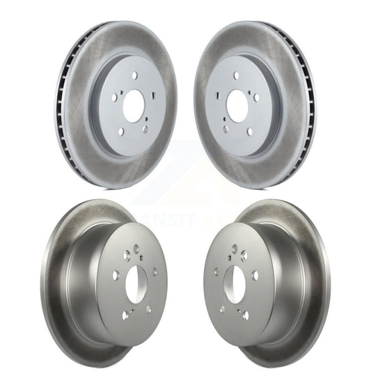 Coated Brake Rotor Front Rear Kit For Lexus RX350 RX330 Toyota Highlander RX400h