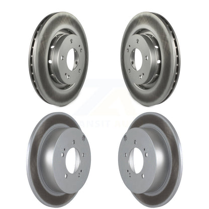 Coated Brake Rotors Front Rear Kit For 2009 Mitsubishi Lancer Ralliart To 03 09