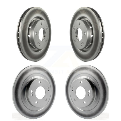 Coated Disc Brake Rotors Front Rear Kit For 2018-2022 Mitsubishi Outlander PHEV