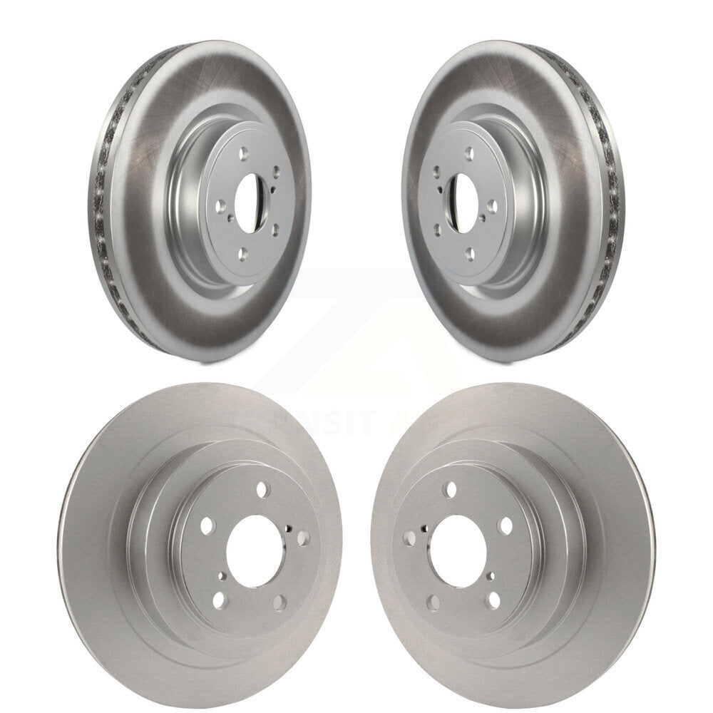 Coated Disc Brake Rotors Front Rear Kit For Subaru Legacy