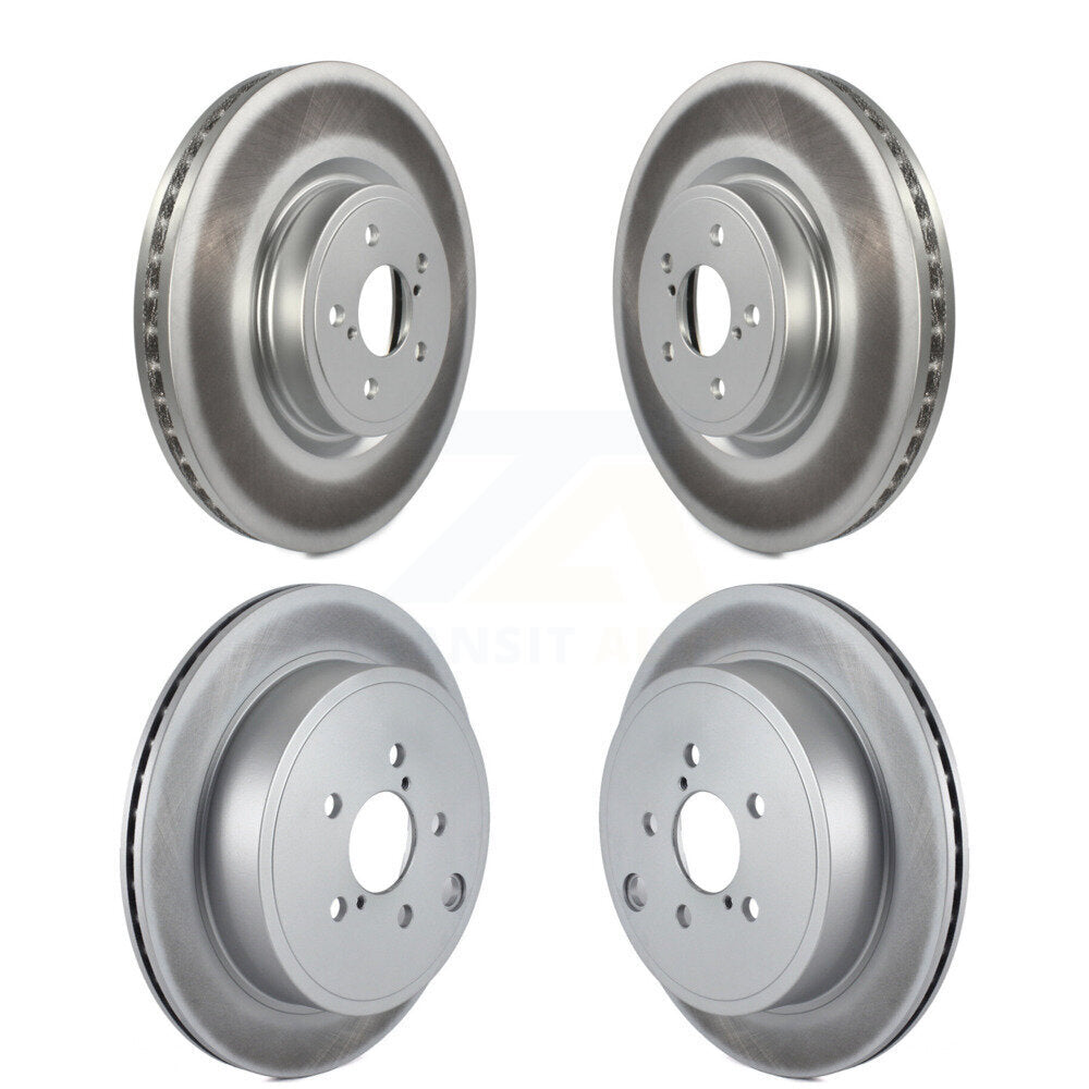 Coated Disc Brake Rotors Front Rear Kit For Subaru Outback Legacy