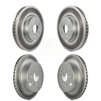 Coated Disc Brake Rotors Front Rear Kit For 2014-2018 Subaru Forester 2.0L