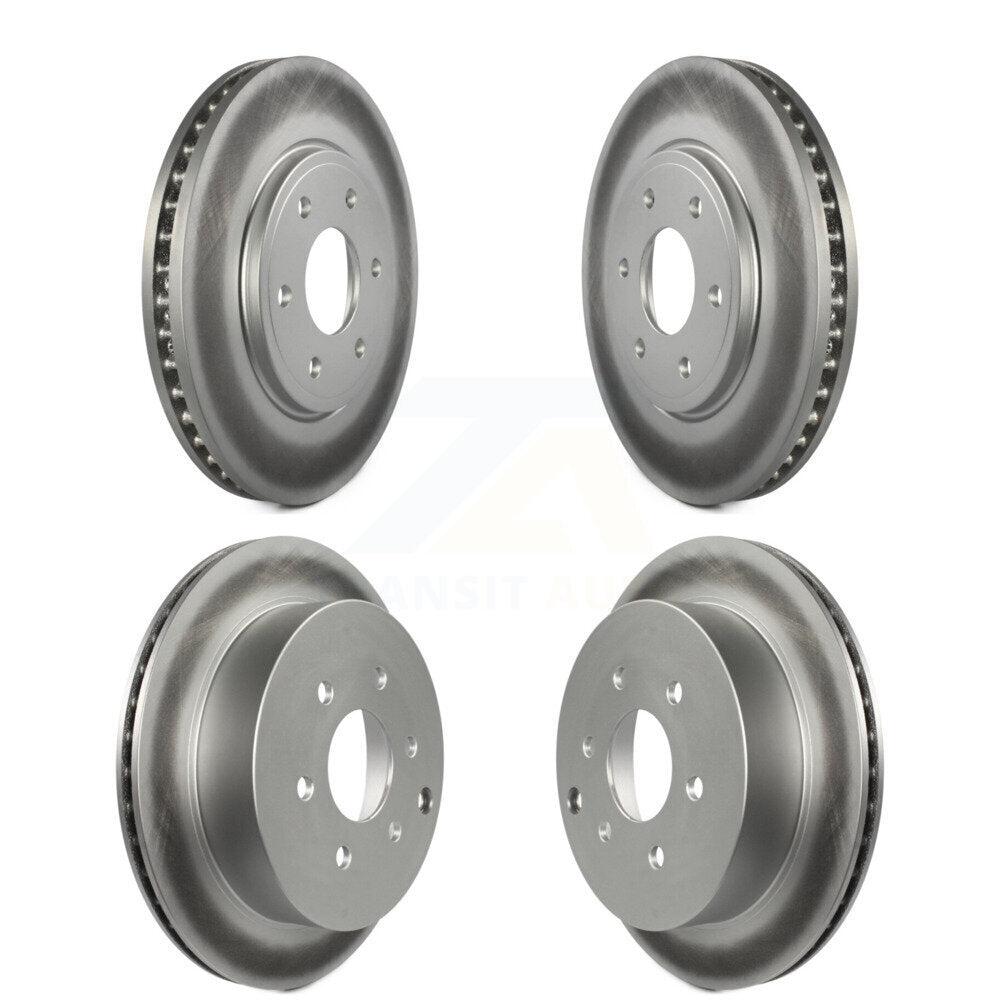 Coated Disc Brake Rotors Front Rear Kit For Nissan Frontier Suzuki Equator