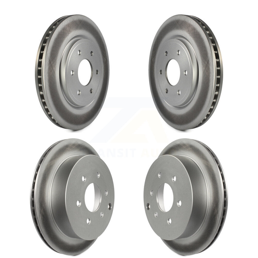 Coated Disc Brake Rotor Front Rear Kit For Nissan Frontier Xterra Suzuki Equator