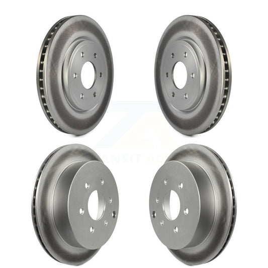 Coated Disc Brake Rotor Front Rear Kit For Nissan Frontier Xterra Suzuki Equator