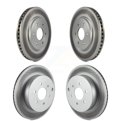 Coated Disc Brake Rotors Front Rear Kit For Nissan Pathfinder