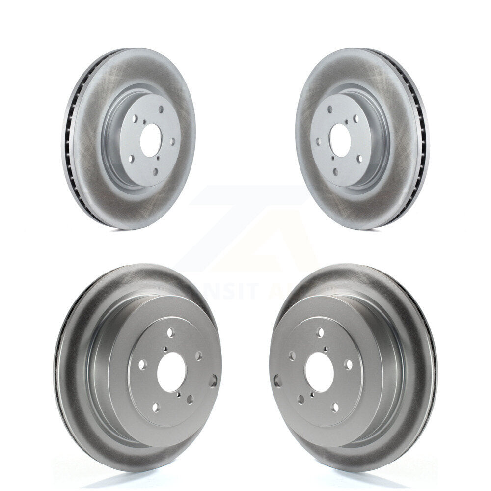 Coated Disc Brake Rotors Front Rear Kit For Subaru Tribeca B9