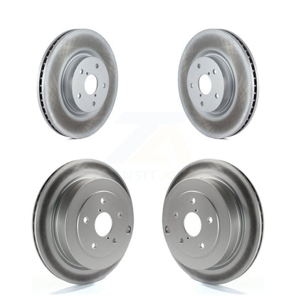 Coated Disc Brake Rotors Front Rear Kit For Subaru Tribeca B9