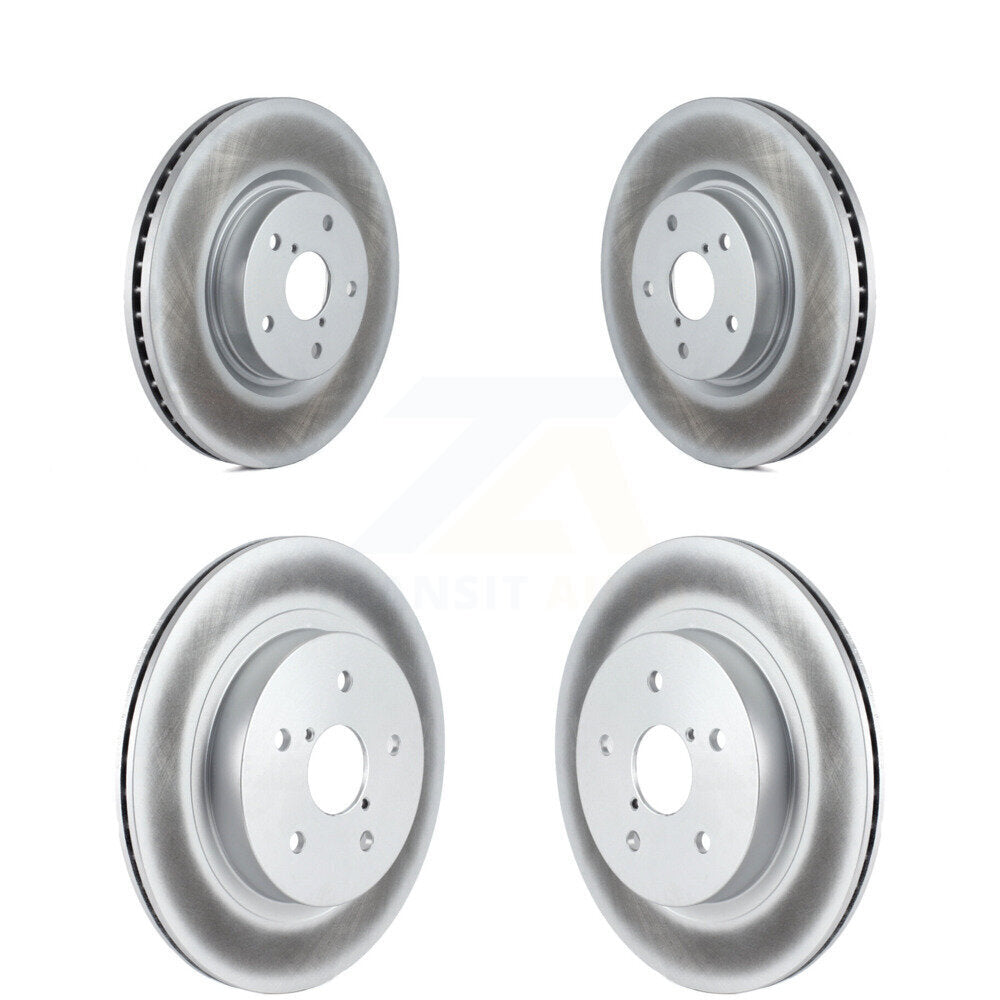 Coated Disc Brake Rotors Front Rear Kit For Subaru Outback WRX Legacy