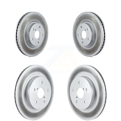 Coated Disc Brake Rotors Front Rear Kit For Subaru Outback WRX Legacy