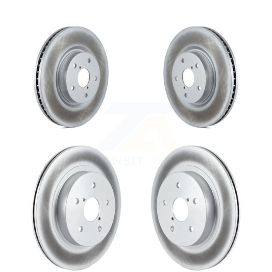 Coated Disc Brake Rotors Front Rear Kit For Subaru Outback WRX Legacy