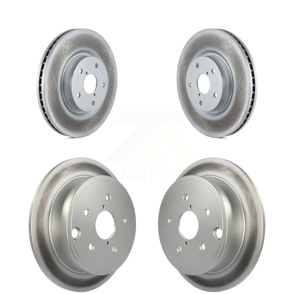 Coated Disc Brake Rotors Front Rear Kit For Subaru WRX