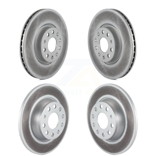 Coated Brake Rotors Front Rear Kit For Volkswagen GTI Passat Eos Audi A3 Quattro