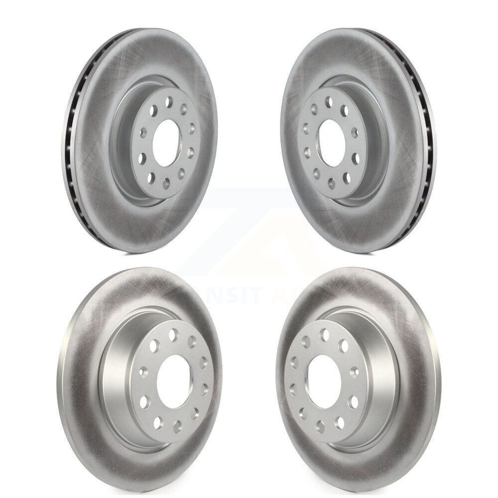 Coat Brake Rotors Front Rear Kit For Volkswagen Tiguan CC Audi Q3 Quattro GTI A3