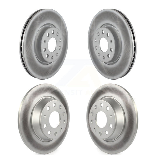 Coat Brake Rotors Front Rear Kit For Volkswagen Tiguan CC Audi Q3 Quattro GTI A3