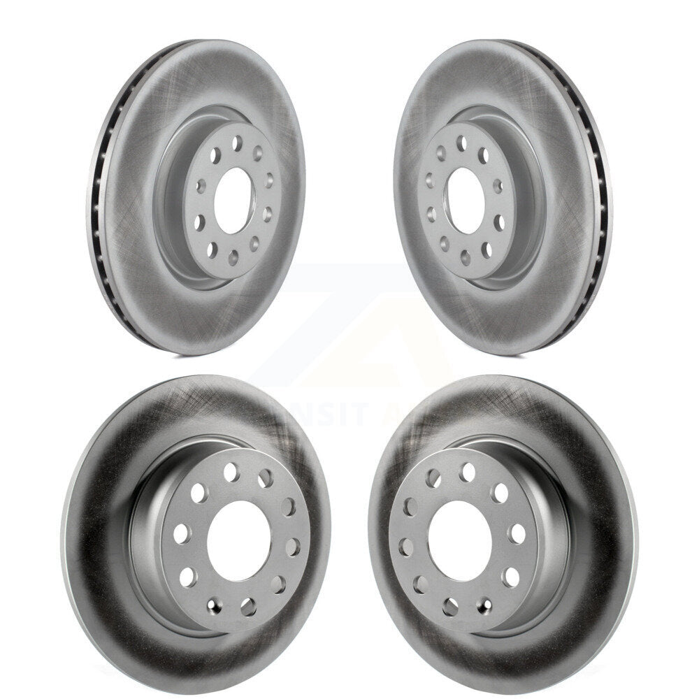Coated Brake Rotor Front Rear Kit For Volkswagen Passat Taos Audi GTI Golf A3 TT