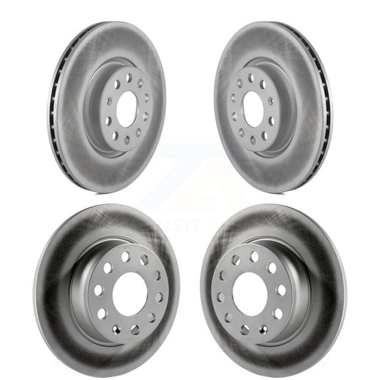 Coated Brake Rotor Front Rear Kit For Volkswagen Passat Taos Audi GTI Golf A3 TT